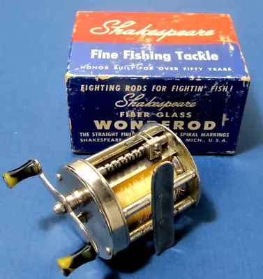 $12 • Buy Vintage  SHAKESPEARE THRIFTY 1902 Casting FISHING REEL Model FE WORKS
