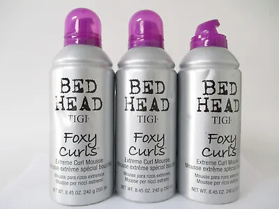 $41.95 • Buy TIGI Bed Head Foxy Curls Extreme Curl Mousse - 8.45 Oz (3 Pack)
