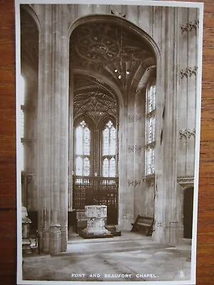 £1.99 • Buy Font And Beaufort Chapel, St.George's Chapel, Windsor Castle, Berkshire (RP)