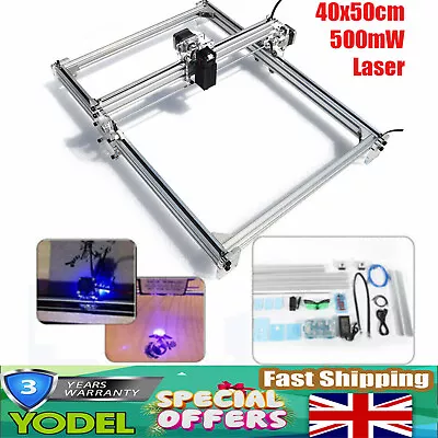 500mW Laser Engraver CNC For Wood Plastic Bamboo Laser Cutter Printer DIY Logo • £152.84