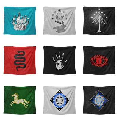 £17.99 • Buy Middle Earth Flags Tapestry Emblem Banner Wall Hangings 1 X 1.25m Wall Art