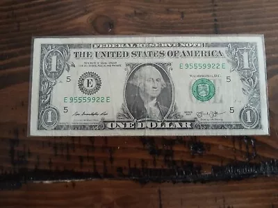 Fancy Serial Number 2013 Dollar Bill 39s 35s And 22s • $2.99