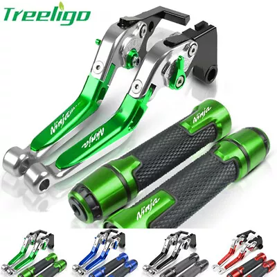 Brake Clutch Levers Handlebar Grips Sets For KAWASAKI NINJA 650 ZX6R ZX10R ZX14R • $43.87