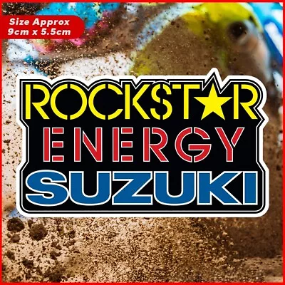 Rockstar Energy Suzuki Sticker Motocross Car Laptop Mancave Skateboard Decal Au • $6.85