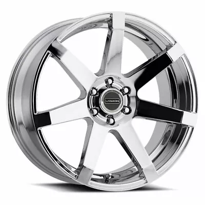 24  Vision Street 9042 Sultan Chrome Wheel 24x9.5 6x135 Rim 25mm For Lincoln • $600