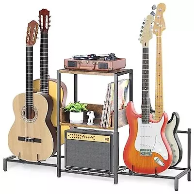  Guitar Stand 4-Tier Guitar Rack For Multiple Guitars Basses Ukuleles  • $29.68