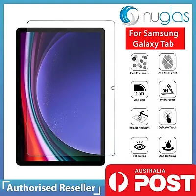 Screen Protector Nuglas Tempered Glass For Samsung Galaxy Tablet S9 S8 S8+ S7 FE • $23.95