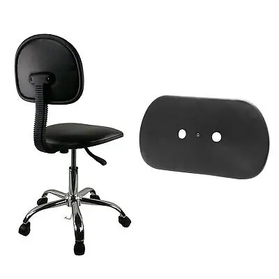 Office Chair Backrest Pad Black Easy To Install Furniture Accessory Comfort • £6.41