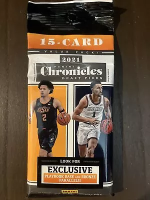 2021 Panini Chronicles NBA Draft Picks Value Cello Pack 15 Cards Per Pack • $10