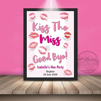 Hen Party Game Accessories Kiss The Miss Goodbye Personalised Do Gift Keepsake • £2.79