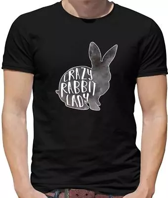 Crazy Rabbit Lady Mens T-Shirt - Bunny - Animal - Vet - Pet - Hare - Peter • £13.95