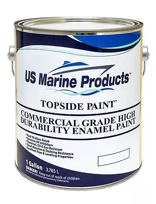 Marine Topside High Durability Commercial Grade Enamel Paint Gloss White Gallon • $77.68