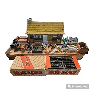 Vintage Early 1950s Marx Western Ranch Set - Comes With Extra Cowboys • $94.98