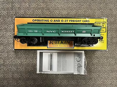 + MTH O Gauge RailKing New York Central Dump Car W/ Operating Bay 30-7941 LNIB • $39.99