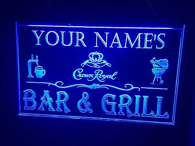 $44.88 • Buy Bar And Grill Custom Led Neon Light Sign Personalized Name & Brand
