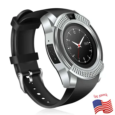 Fashion Bluetooth Smart Watch Phone With Camera Pedometer Sports Fitness Tracker • $23.49