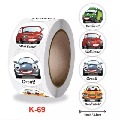£1.69 • Buy REWARD STICKERS Teachers Parents Kids Childrens Car  Praise Labels 25mm