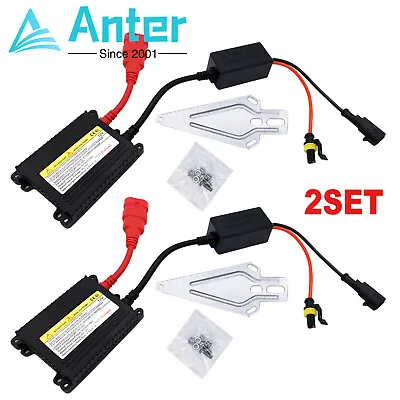 2pcs Ultra Slim DC Digital 12V 35W HID Replacement Ballast Xenon Kit All Bulbs • $18.69