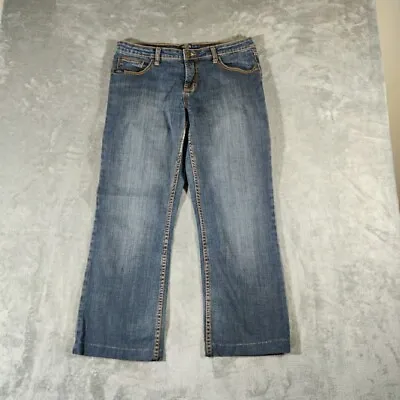 Cowgirl Up Jeans Womens 12/26 Blue Mid Rise Western Bootcut Denim  • $18