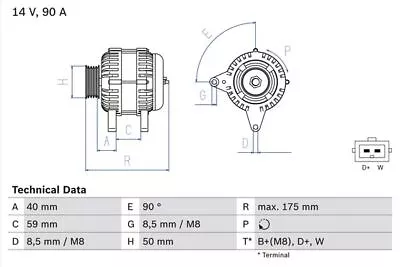 Alternator Fits VW LUPO GTi Mk1 1.0 1.4 1.6 98 To 05 Bosch 021903017A Quality • $222.96