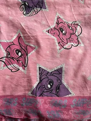 My Little Pony Super Stars Pink 7 Purple Twin Flat Bed Sheet • $6.99