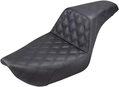 Saddlemen Black Step Up Leather Lattice Seat 1996-2003 Harley FXD Super Glide • $459