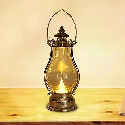 Battery Operated Hanging Candle Light  Oil Lamp  Miners Lantern Lamp For Garden • £5.89