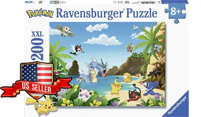 NEW SEALED Ravensburger 12840 Pokemon Gotta Catch Em All 200 Piece Jigsaw Puzzle • $26.95