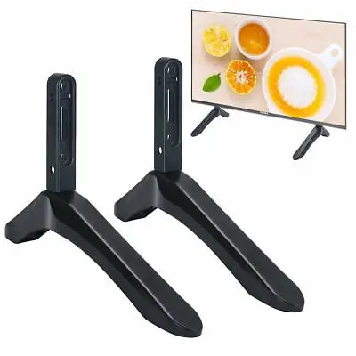 $21.85 • Buy Universal Table Top TV Stand Base Bracket Mount For 32-65 Inch Flat-Screen LCD