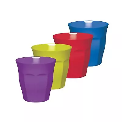 Colourworks Set Of 4 Melamine Tumblers Plastic 225 Ml For Kids Garden Picnic • £12.99