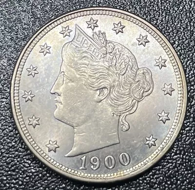 1900 Liberty V Nickel - Choice BU / MS / UNC • $94