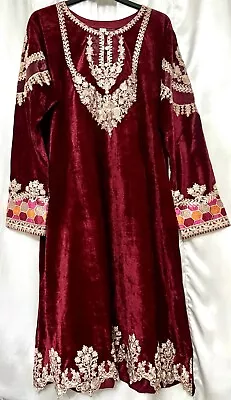 Ladies 3 Piece Stitched Embroidered Velvet❤️Indian Pakistani💗Salwar Kameez💝EID • £29.99