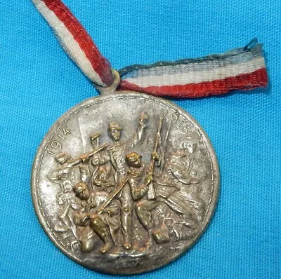 Ww1 1914 French Medal Soldiers Day World War I Military Medallion France • $1.25