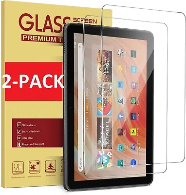 2X Premium Tempered Glass Guard Screen Protector Saver For Amazon Fire HD Tablet • $8.99