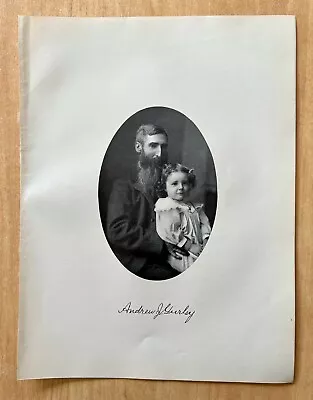 Antique Print 1903 ANDREW JACKSON GURLEY Mansfield Connecticut CT Portrait • $24.99