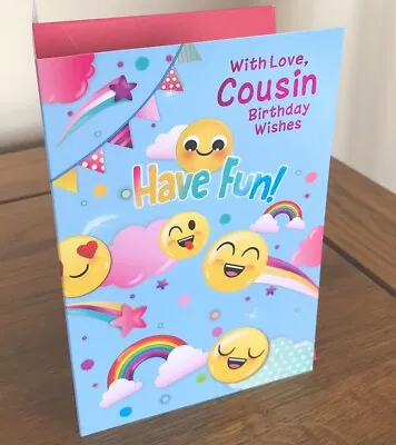 Cousin Birthday Card 7.5” X 5.5” Design By Simon Elvin New Ref 9057 • £1.69