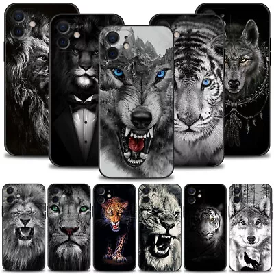 Wolf Lion Tiger Animal Soft Case Cover For IPhone 7 8 X XR XS 11 12 13 14 • $6.95