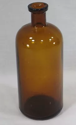$19.95 • Buy Pre-1930 Illinois Glass Amber 2 Mold Apothecary Medicine Beverage Poison Bottle