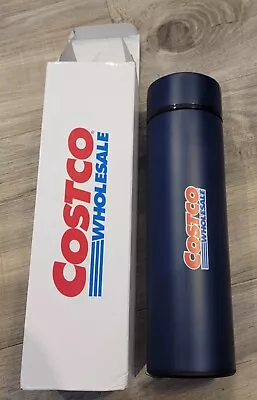 Costco Water Bottle Digital LED Sensor Blue Thermos Coffee Tea Infuser Vacuum • $25