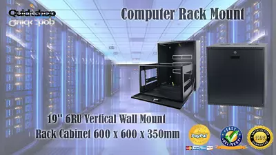 19  6RU Vertical Wall Mount Rack Cabinet 600 X 600 X 350mm • $394.68