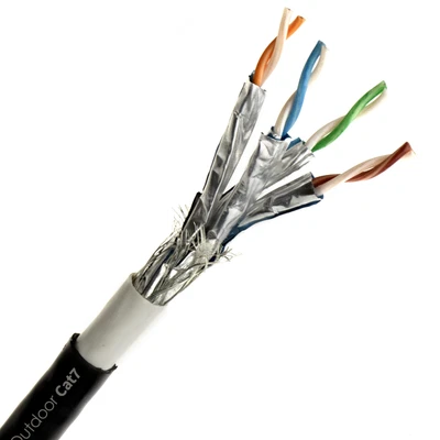 £56.36 • Buy External Duct CAT7 Outdoor Copper POE CCTV Ethernet Network Cable Gel Reels Lot