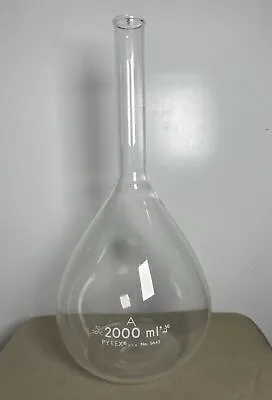 Pyrex 5642 Volumetric Flask 2000 ML Chemistry Lab Glassware • $25