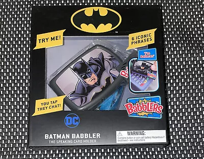 Babbler Batman Talking Keycard Holder With Lanyard 6 Iconic Phrases New • $13.99