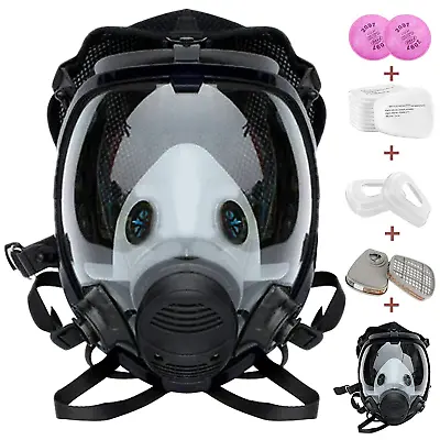 17 In 1 Full Face Gas Mask Facepiece Respirator For Painting Spraying 6800 Serie • $47.98