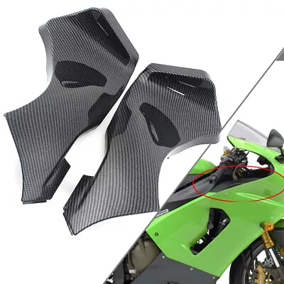 For KAWASAKI Ninja ZX6R 2005--2006 Pair Air Duct Tube Cover Fairing Carbon Fiber • $60.15