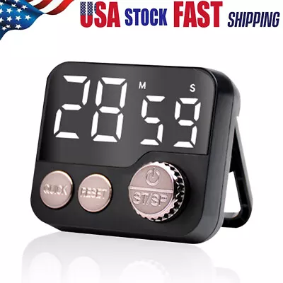 Magnetic Large LED Digital Kitchen Cooking Timer Count-Down Up Clock Alarm US • $12.21