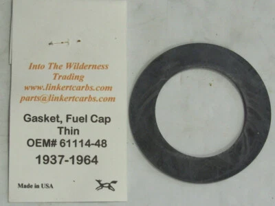 $5 • Buy Harley Gas Cap Gaskets - 37-64 Big Twin - James Gaskets - 61114-48 USA (2 )