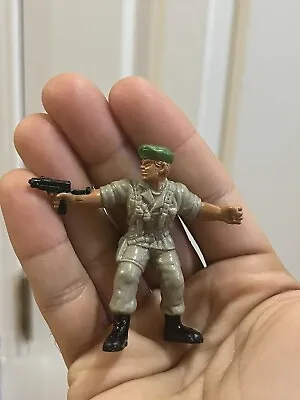 Vintage 1986 Mattel GUTS! Army Green Beret SMG Sub Machine Gun Action Figure • $3.99