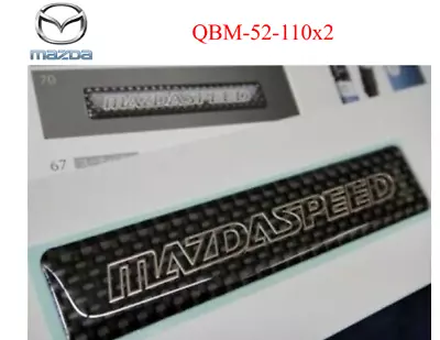 MAZDA Genuine OEM RX-7 FD3S Emblem Badge MAZDA SPEED Rear ☆ QBM-52-110x2 ☆ • $133.72