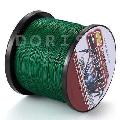 Spider Moss Green 100-2000M 6-300LB Dyneema Braided Fishing Line PE Thread • $10.99